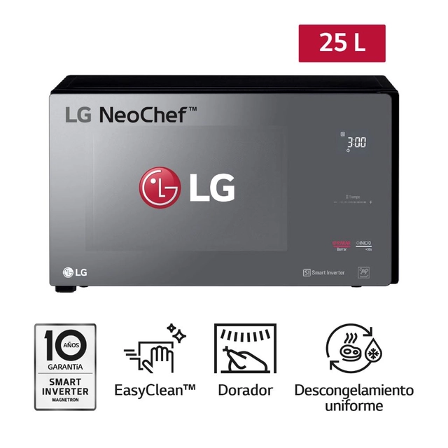 HORNO MICROONDAS CON DORADOR LG MH6596DIR 25LTS - 1