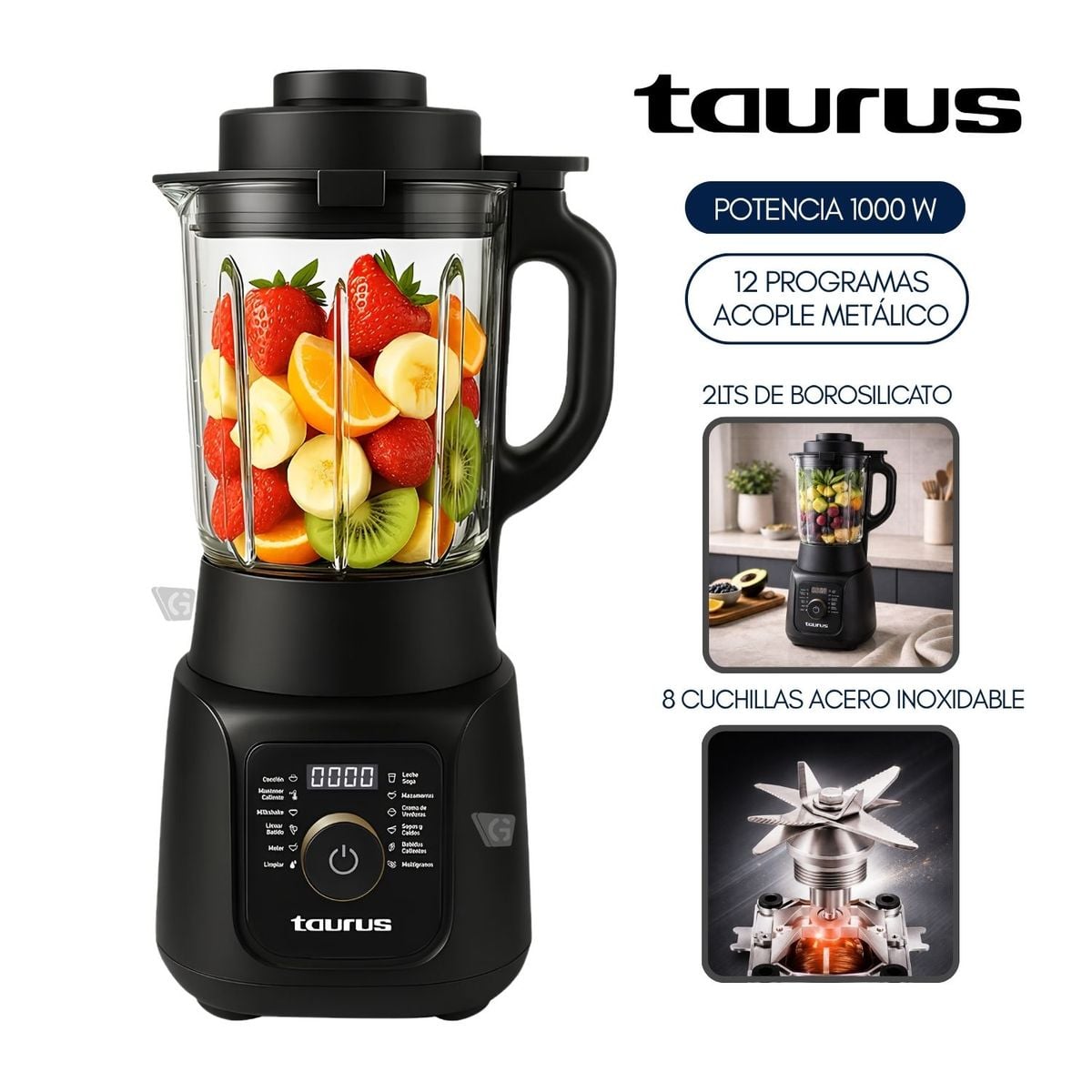 LICUADORA MULTIFUNCIÓN 1000W TAURUS MOD. NEOSMART PROFESSIONAL - 1