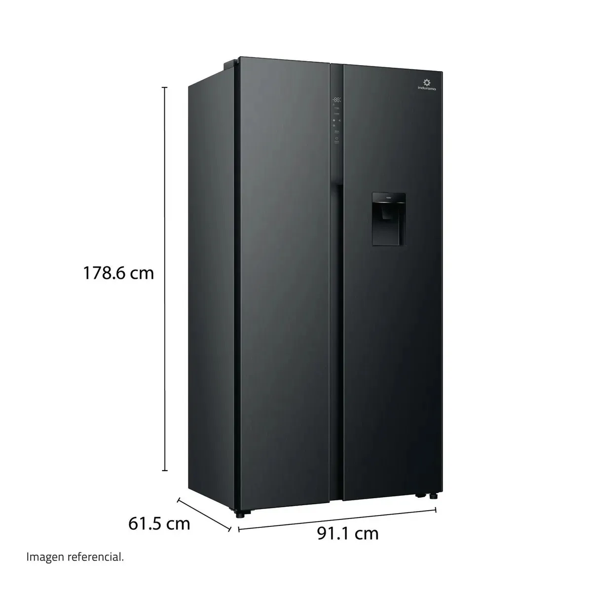 REFRIGERADORA NEGRO SIDE BY SIDE 529L RI-795DNI INDURAMA - 3