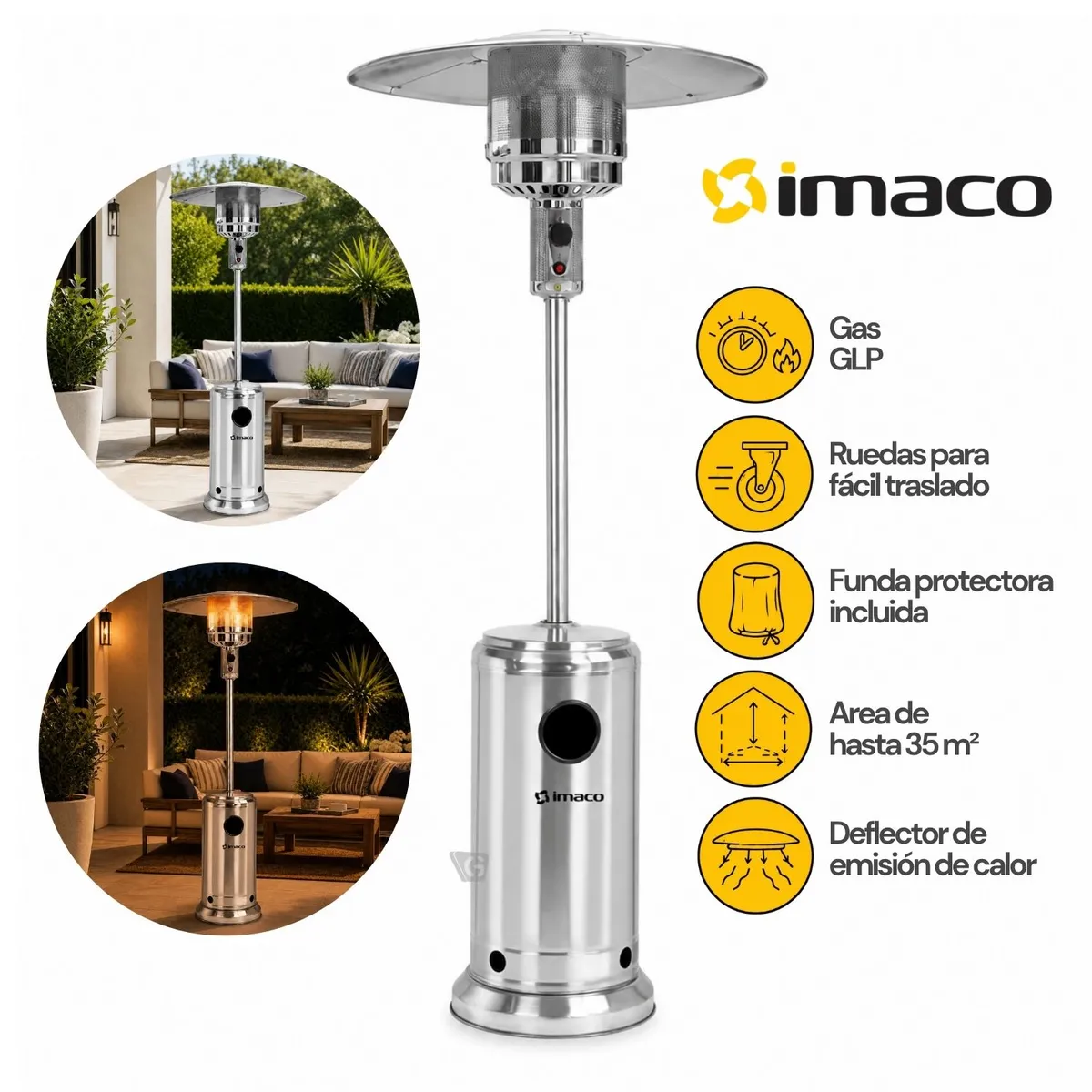 CALENTADOR DE PATIO A GASGLP PHS130 - 1