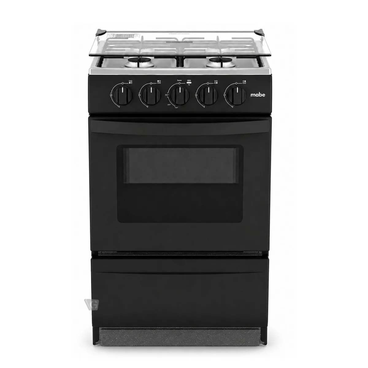 COCINA DE PISO A GAS 51 CM NEGRO MABE EMP2000AN0 + CAMPANA CMU6020PB0 60 CM - 2