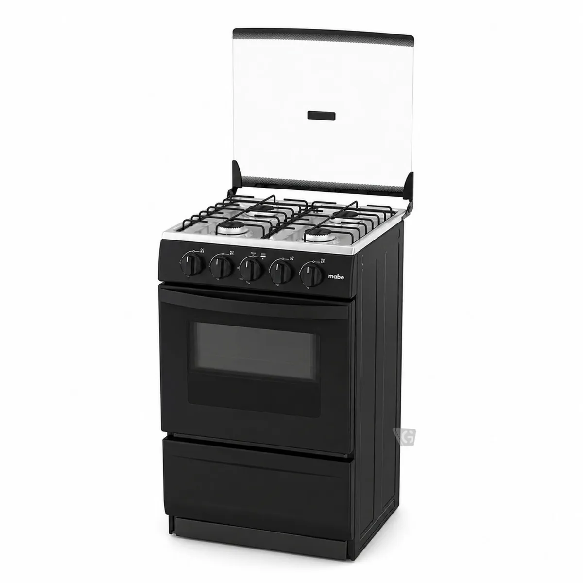 COCINA DE PISO A GAS 51 CM NEGRO MABE EMP2000AN0 + CAMPANA CMU6020PB0 60 CM - 3