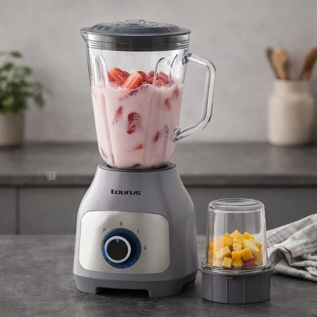 LICUADORA BLENDER TAURUS 600W MOD. SILVER PREMIUM - 1