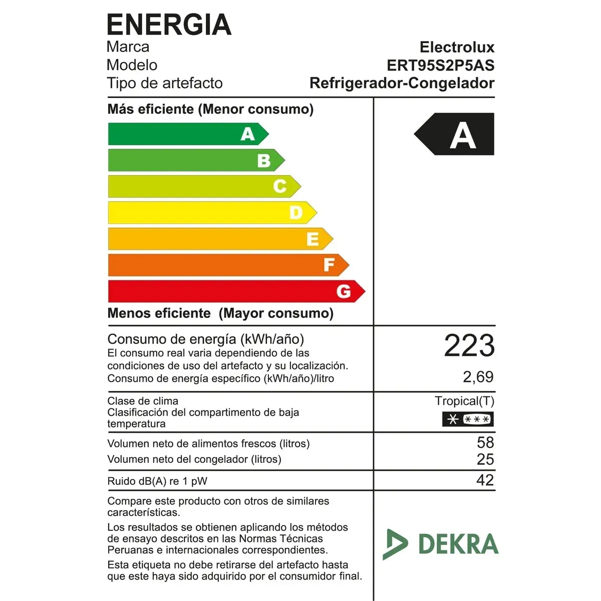 FRIGOBAR ELECTROLUX FROST 83L GRIS ERT95S2P5AS - 6
