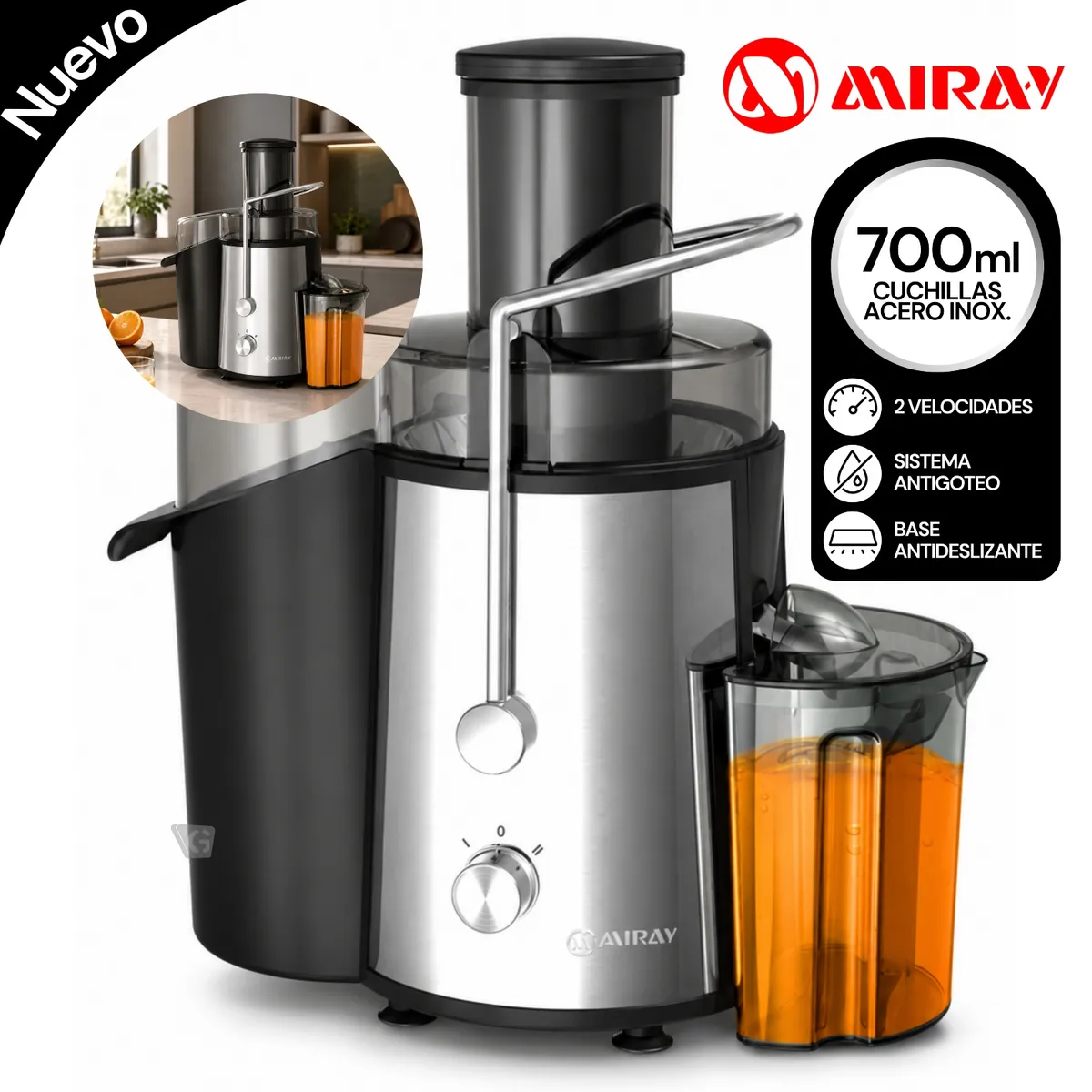 EXTRACTOR DE JUGO MIRAY EM-41 - 1