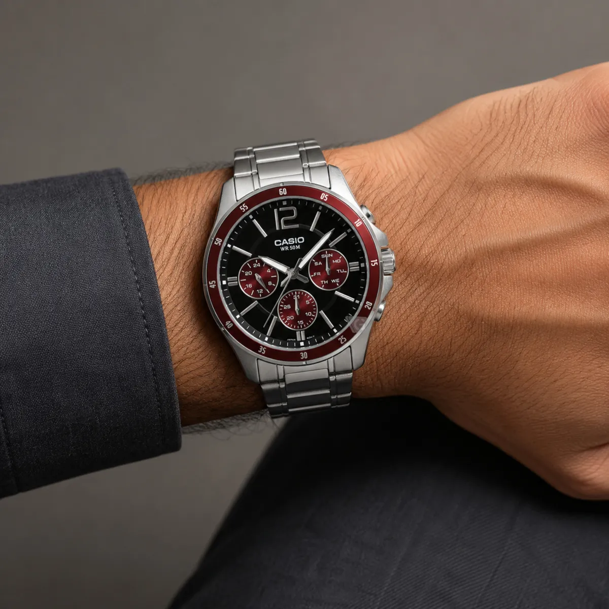 RELOJ CASIO PARA HOMBRE MTP-1374D-5AV - 4