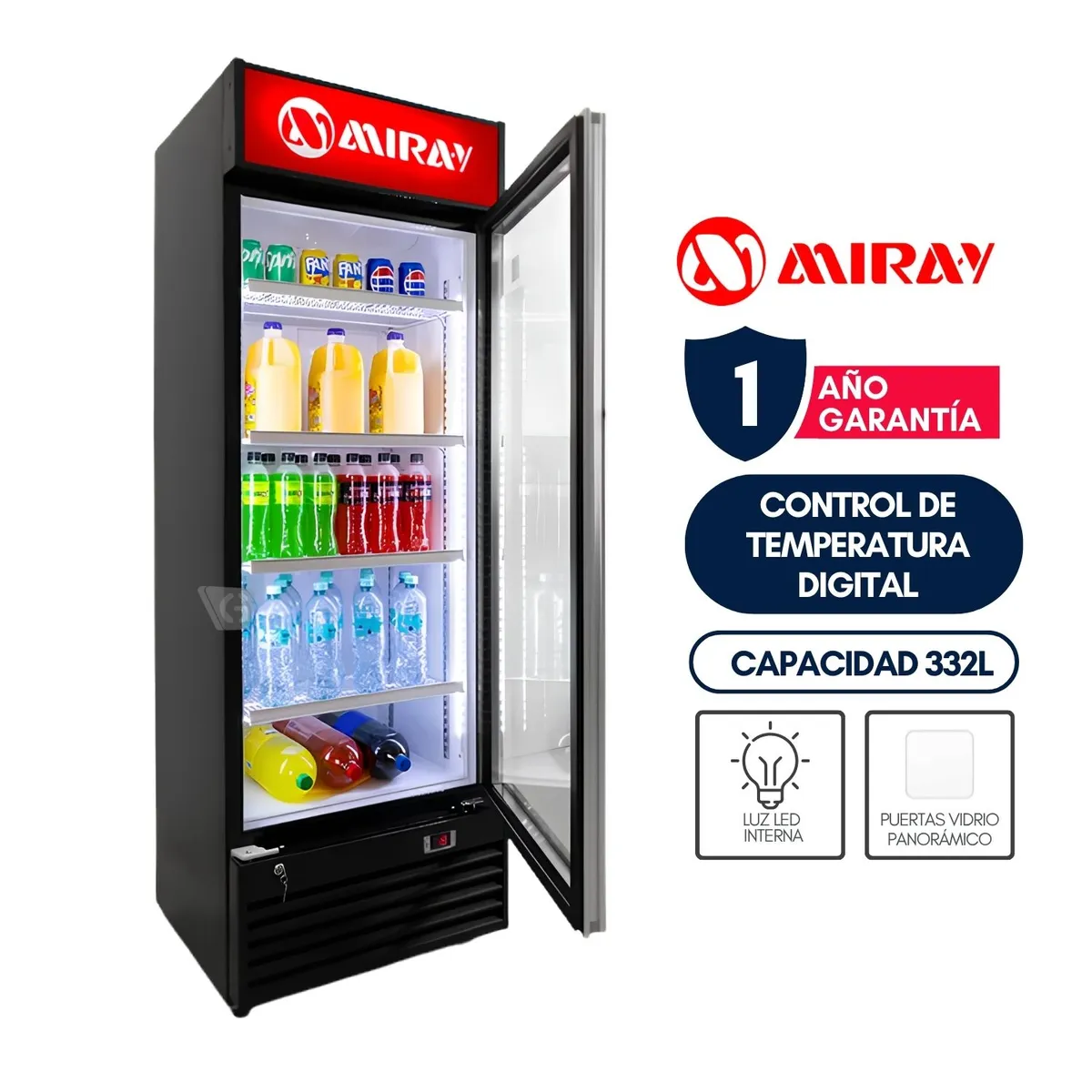 CONSERVADORA EXHIBIDORA MIRAY CMVE-335D 332L - 1