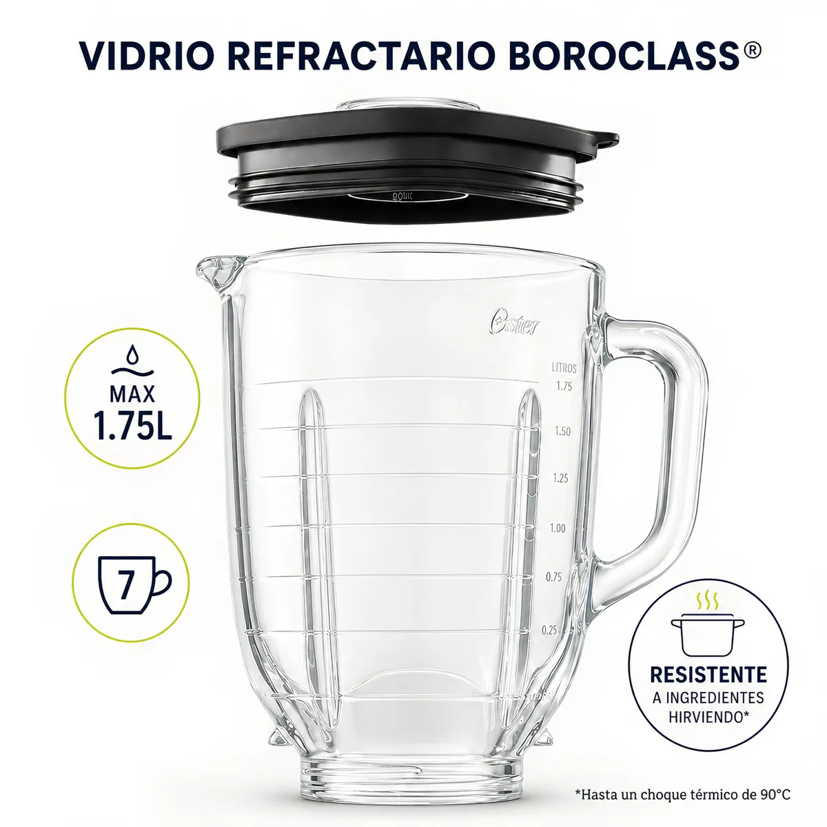 LICUADORA BH PRO 3VEL RT CR VID 175LTS BLSTPBRG - 5