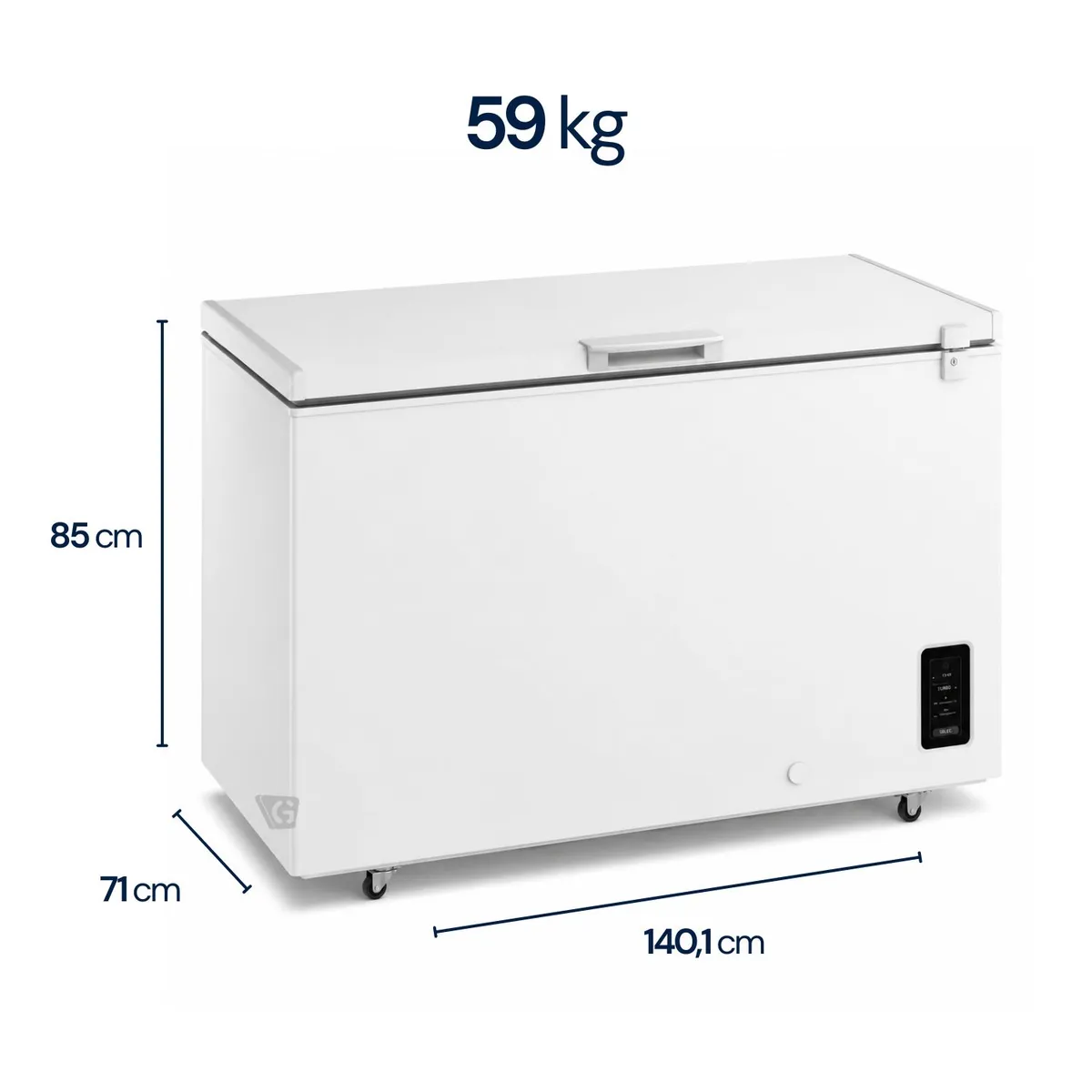 CONGELADOR HORIZONTAL ELECTROLUX 410L INVERTER BLANCO CON FUNCIÓN TURBO EFH42S2P5AW - 5