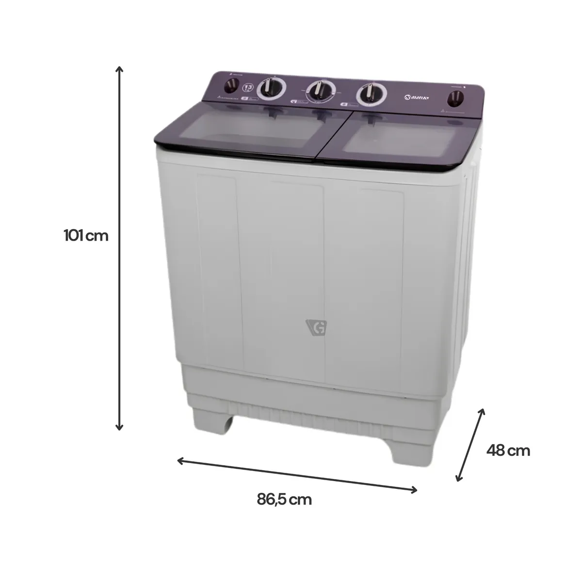 LAVADORA SEMIAUTOMÁTICA MIRAY LMS-136 13KG - 5