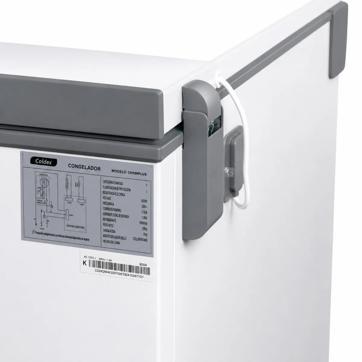CONGELADORA COLDEX 251LT CH10PLUS BLANCO - 6