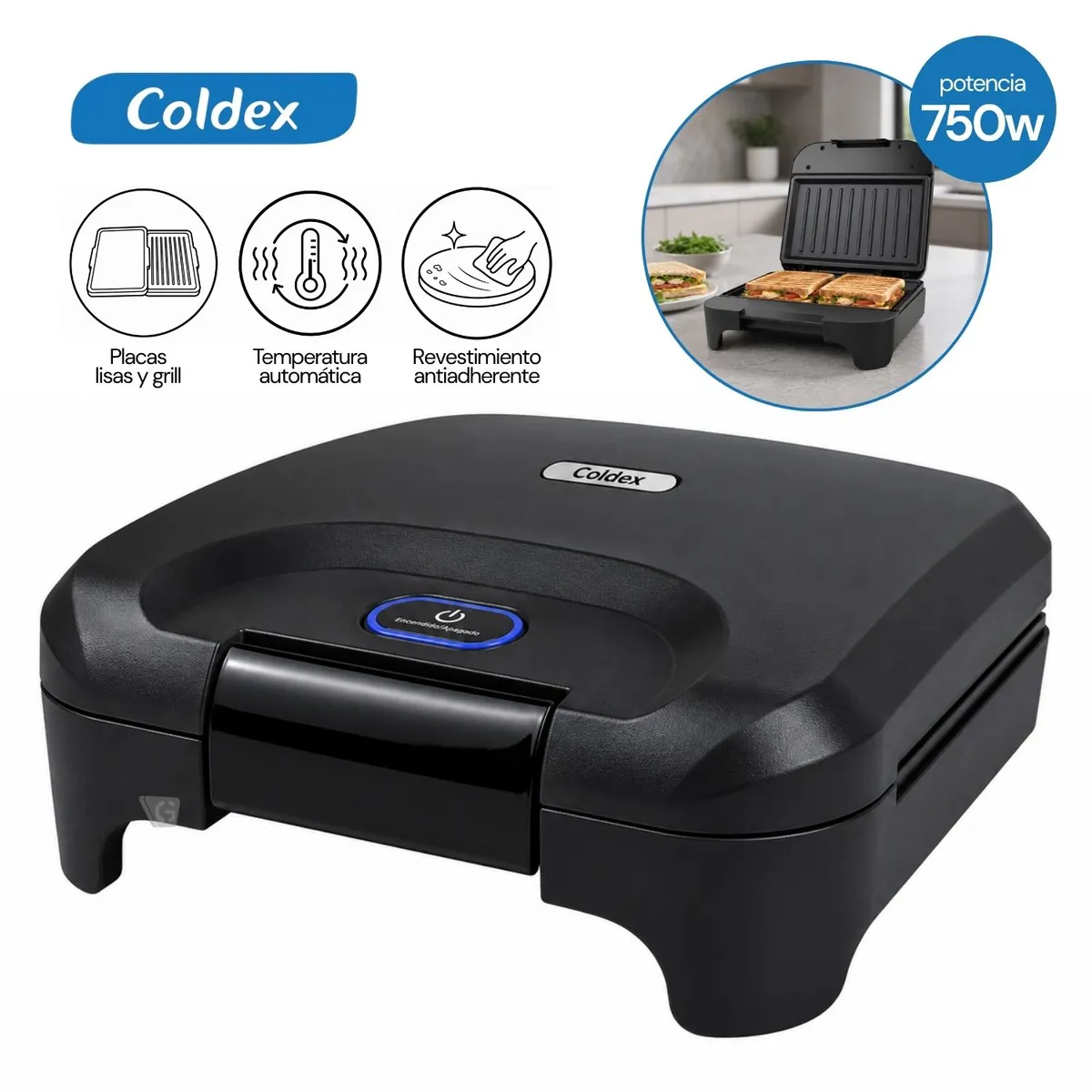 SANGUCHERA MULTIUSOS 750W COLDEX – CX SND065 - 1