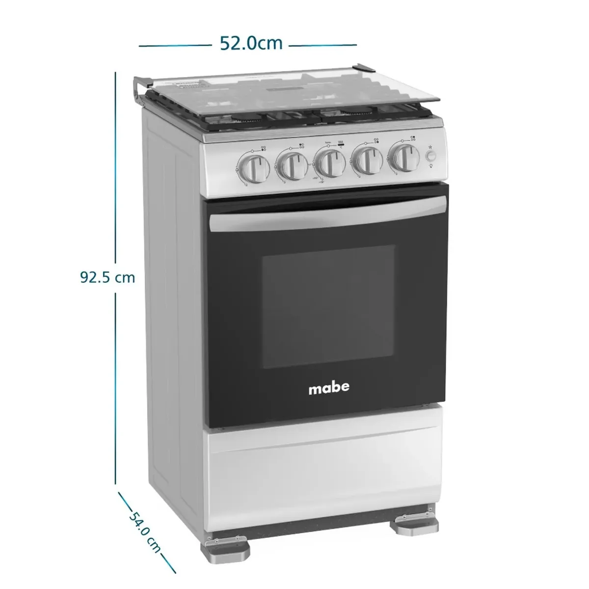 COCINA DE PISO 52 CM GRAFITO MABE - EMP5120GP2 - 3