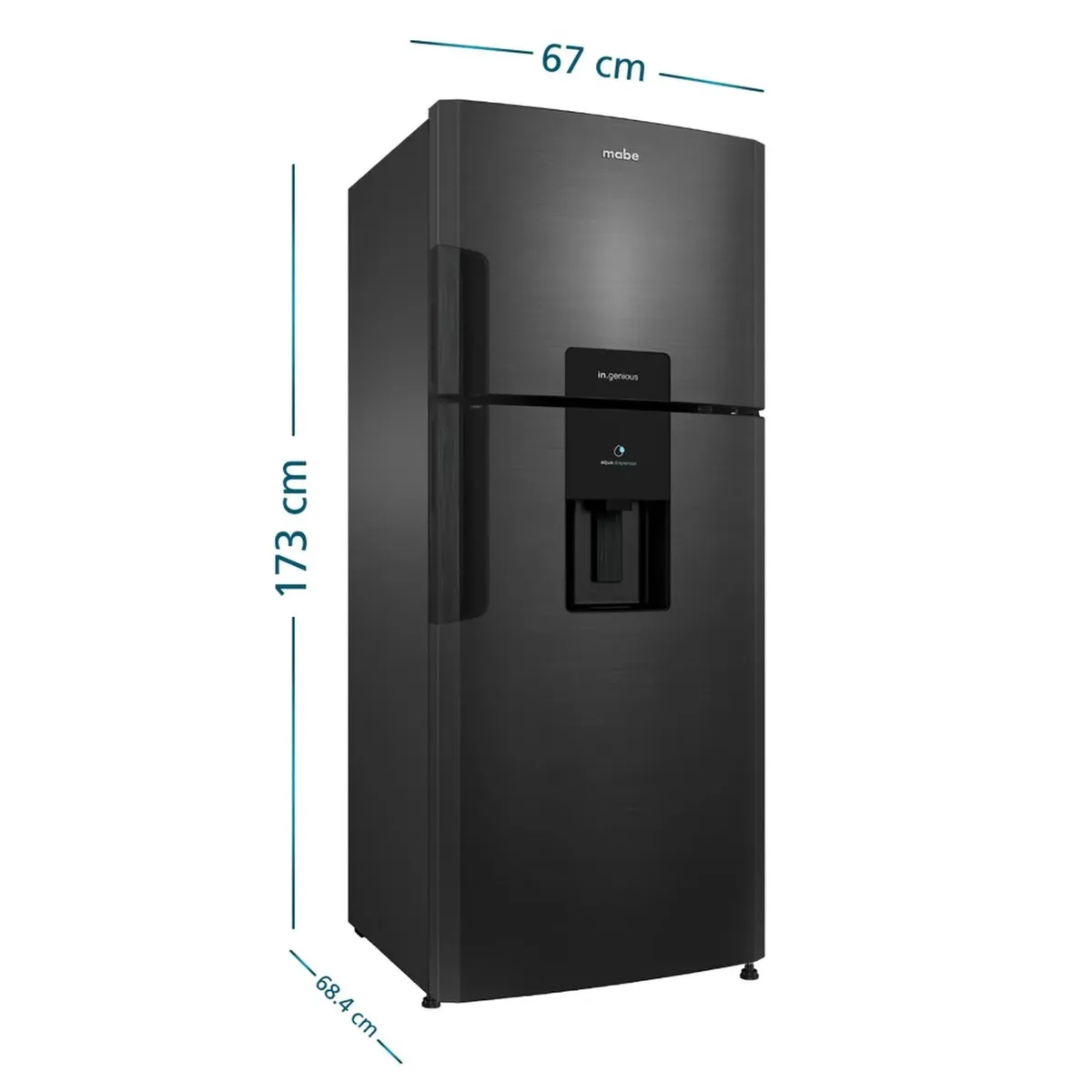 REFRIGERADORA NO FROST 382 L NETOS BLACK MABE RMP415YPC - 2