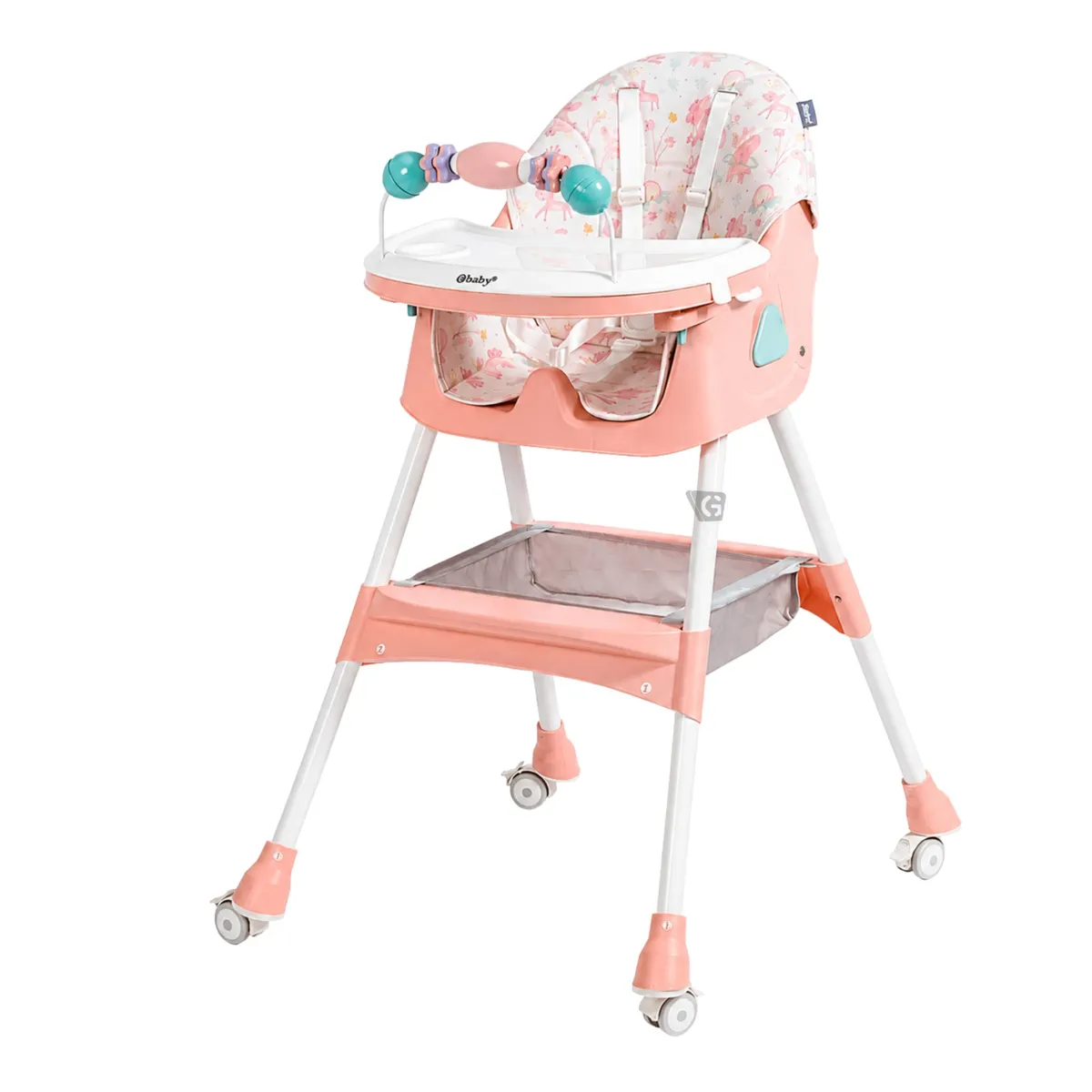 SILLA DE COMER EBABY LULU- EB631-1 ROSADO - 2