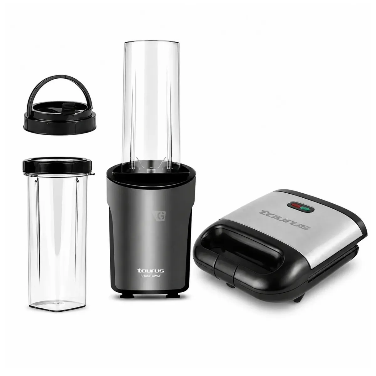 COMBO TAURUS MINI SHAKE AWAY 2.0 600ML + SANDWICHERA MYSANDWICH GRILL II - 2