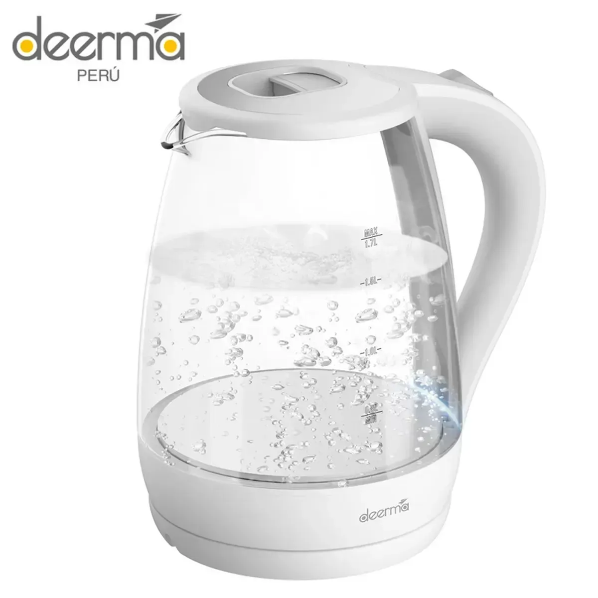 HERVIDOR ELÉCTRICO DE VIDRIO DEERMA 1.7 L DEM-SH30W - 2