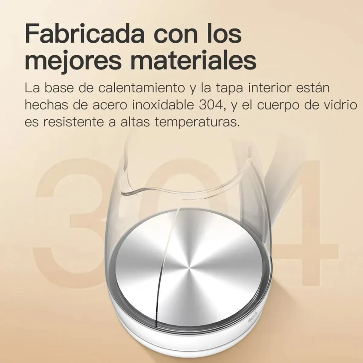 HERVIDOR ELÉCTRICO DE VIDRIO DEERMA 1.7 L DEM-SH30W - 5