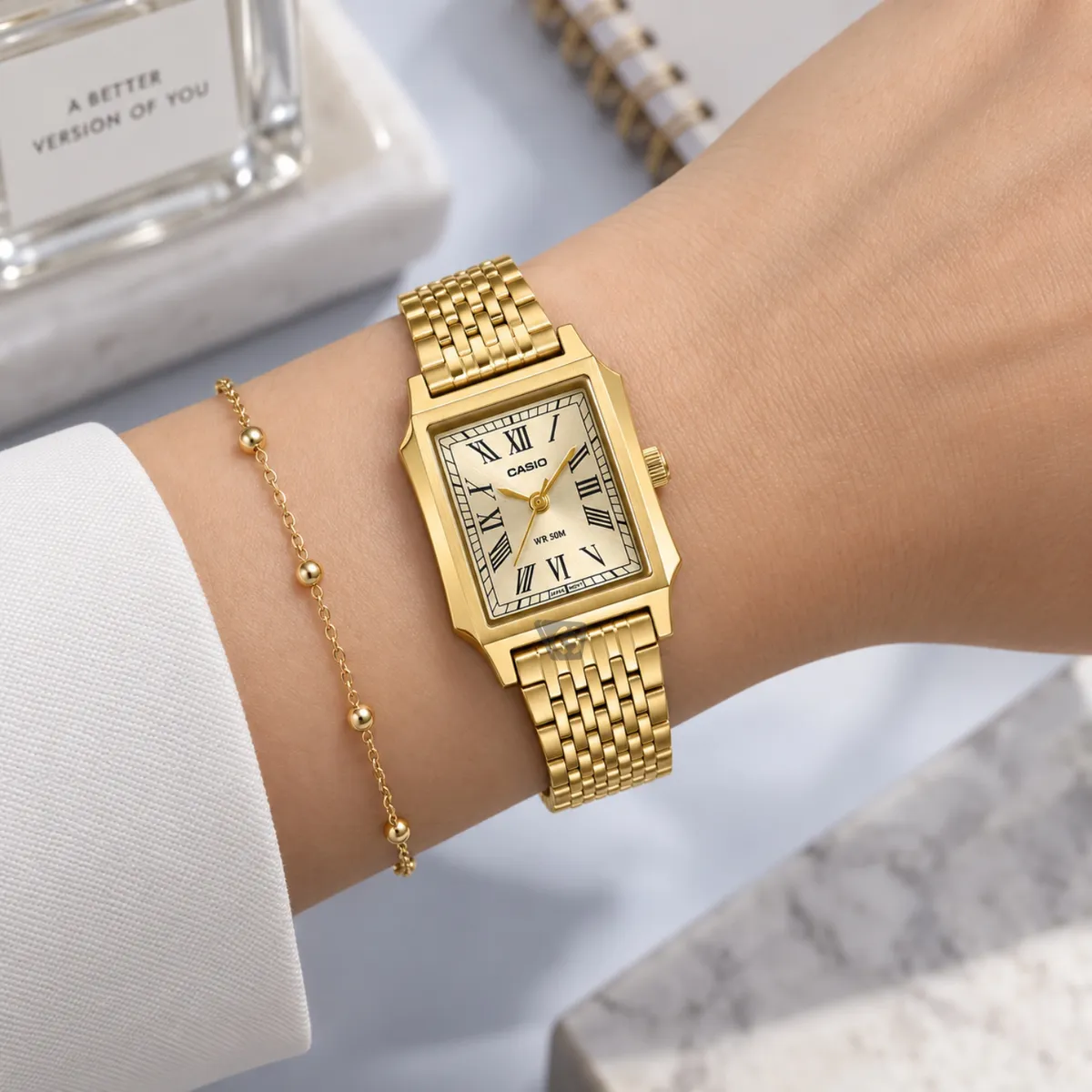 RELOJ CASIO PARA MUJER LTP-B190G-9BV - 3