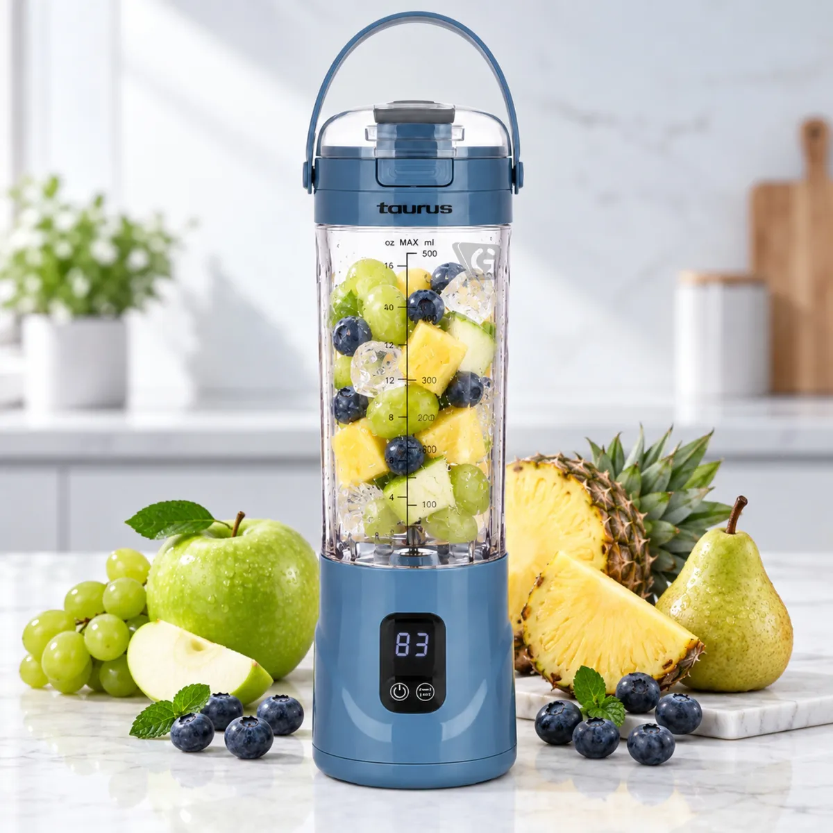 LICUADORA PORTÁTIL TAURUS SHAKE Y GO MINI OCEAN 150W – MINI OCEAN - 5