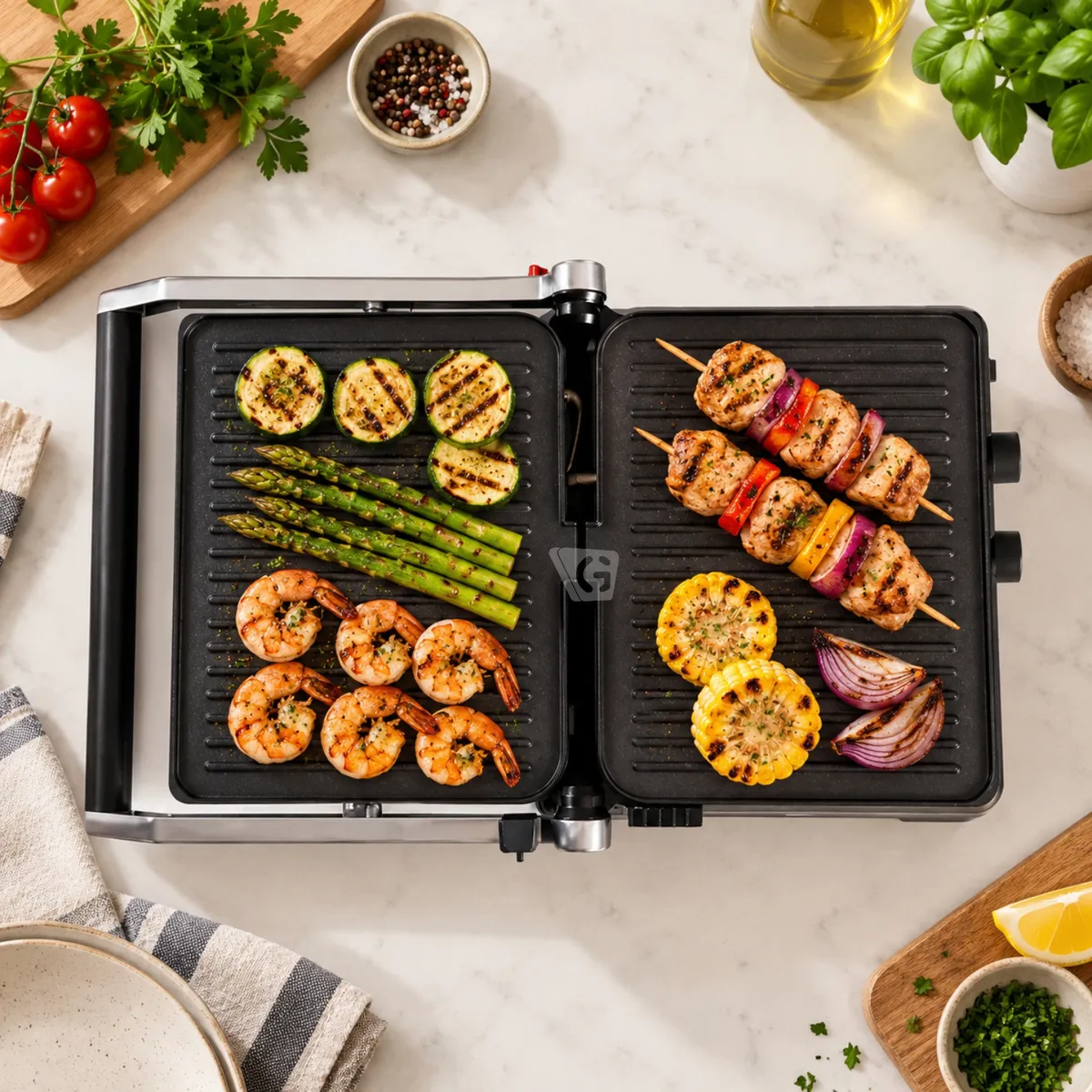GRILL Y PLANCHA DE ASAR TAURUS MOD BISTRO GOURMET 2600W - 5
