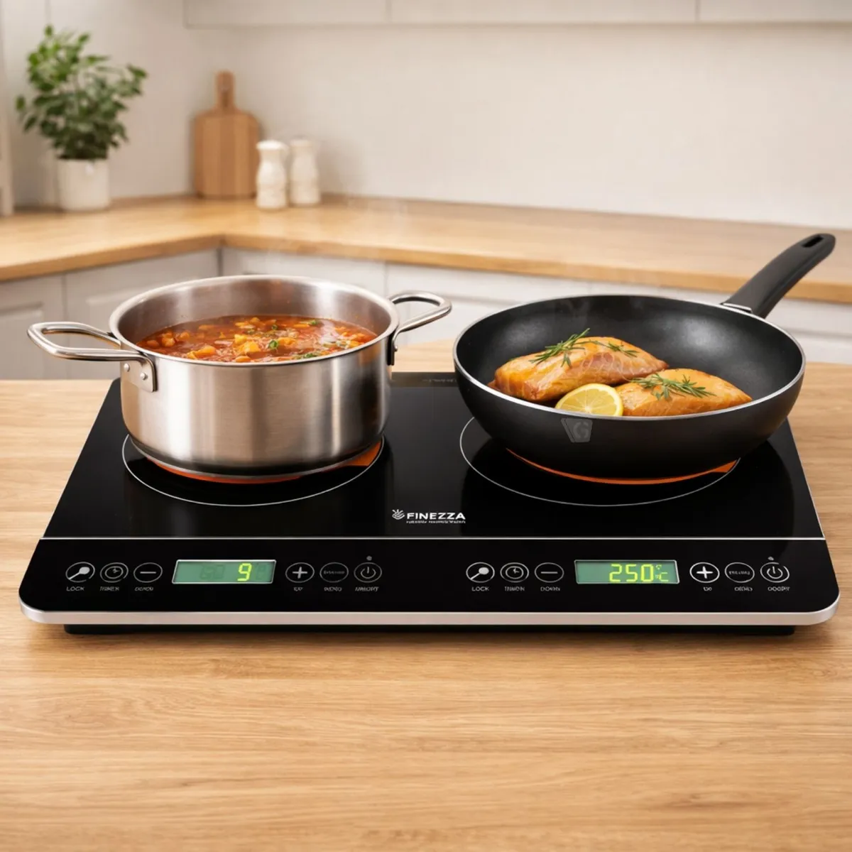 COCINA DE INDUCCION 2 HORNILLAS FINEZZA FZ-315IN-2 - 4