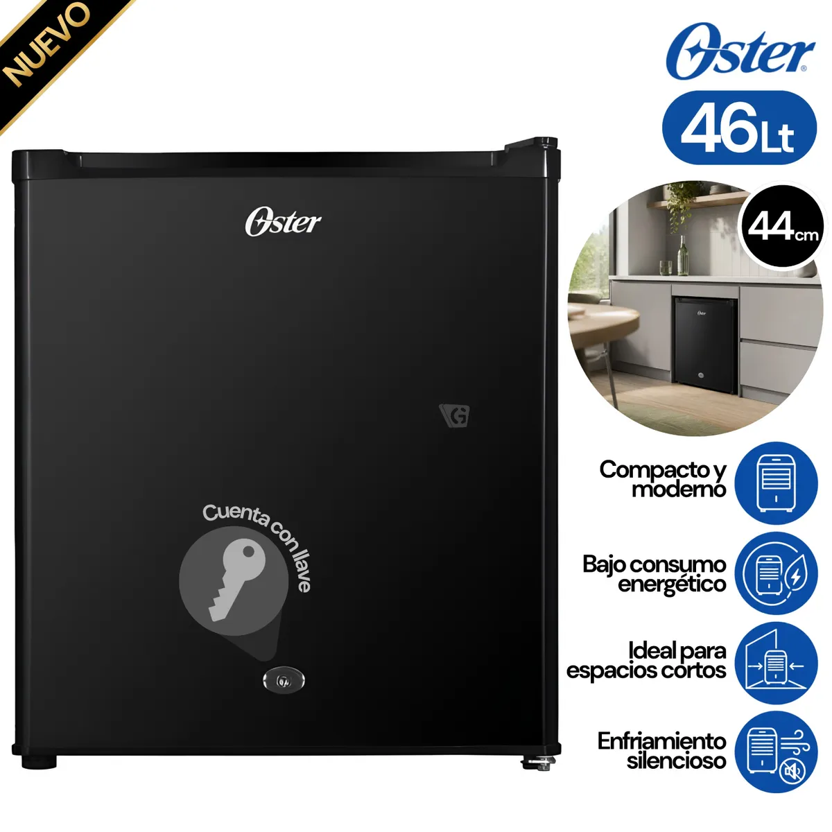 FRIGOBAR OSTER - OS-PMB46BB 46L - 1