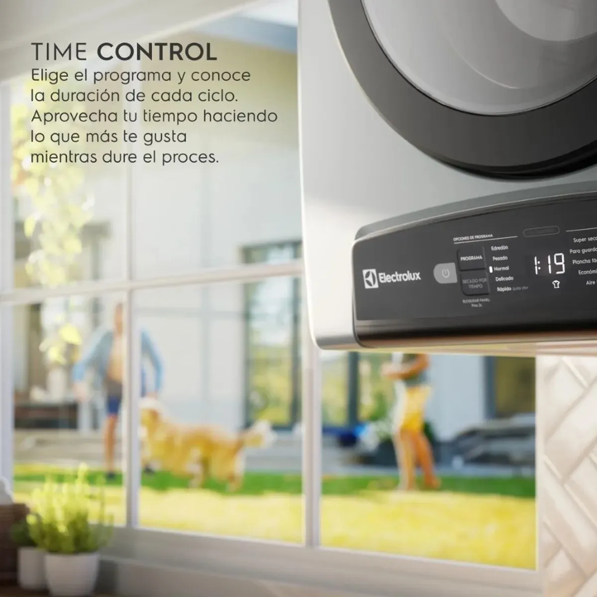 SECADORA ELECTROLUX 7KG BLANCA PREMIUM CARE CON TIME CONTROL EDEJ07D2JSYW - 5