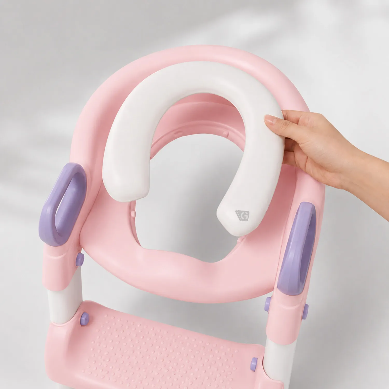 ESCALERA DE BAÑO EBABY - EB 903-1 ROSADA - 7