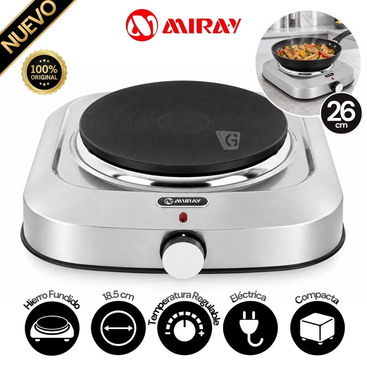 COCINA ELÉCTRICA MIRAY CMM-251E - 1