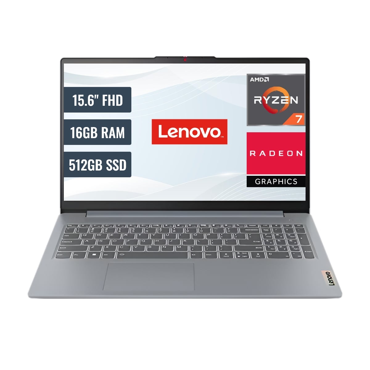 LAPTOP LENOVO IDEA PAD SLIM 3 15BR8 AMD RYZEN 7 5825U 16GB RAM 512GB SSD 15.6 FHD FREEDOS - 1