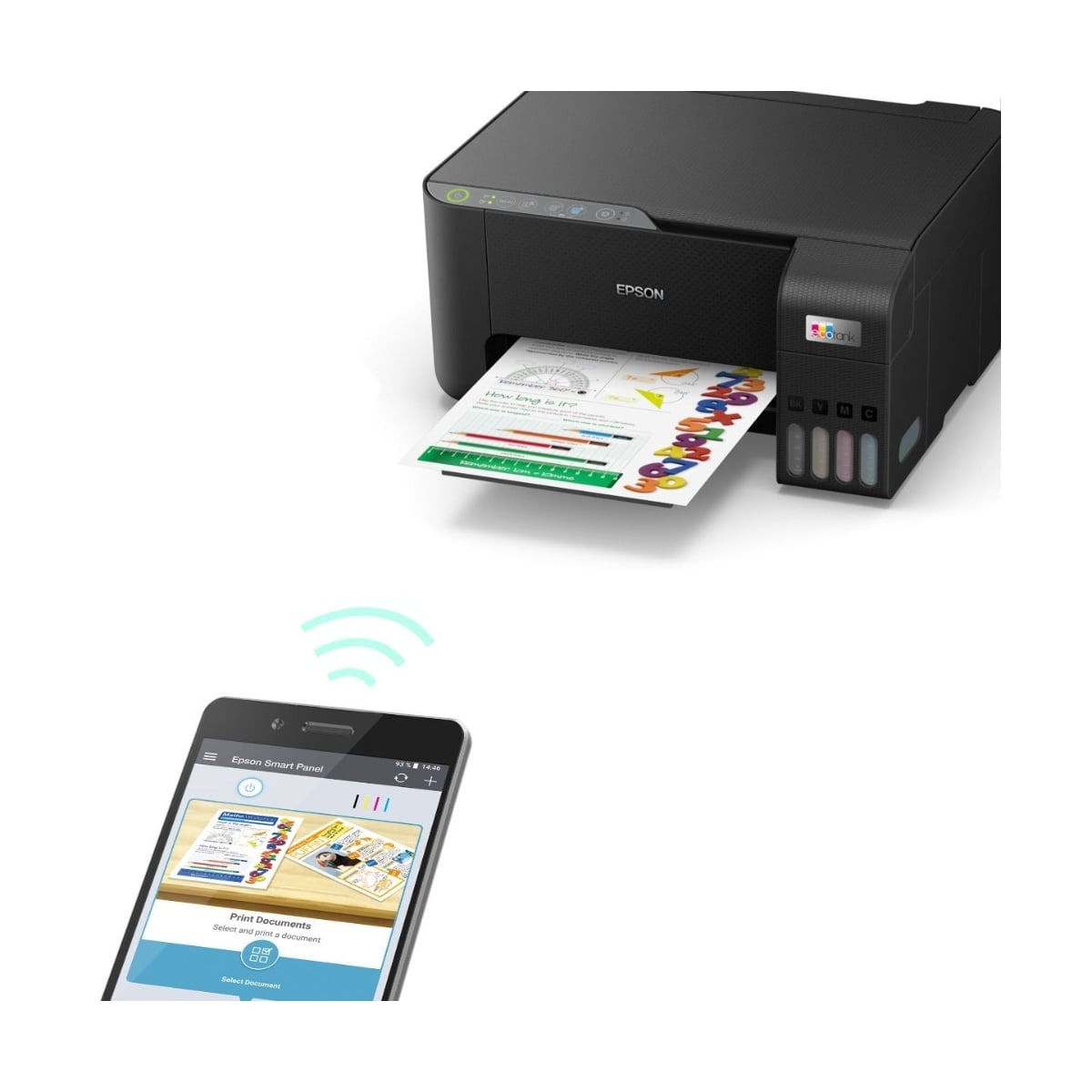 IMPRESORA MULTIFUNCIONAL EPSON ECOTANK L3250 IMPRIME ESCANEA COPIA USB WIFI - 3