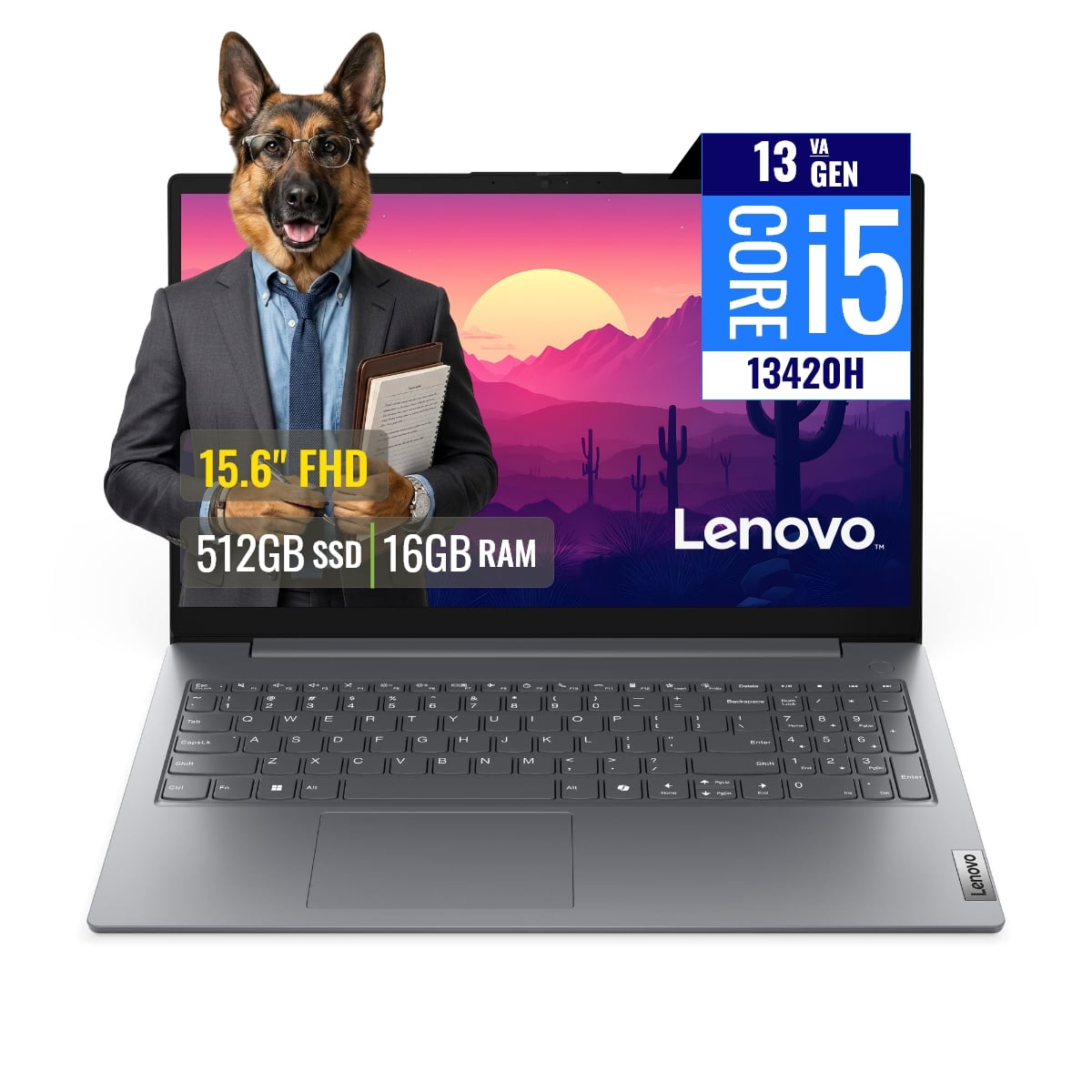 LAPTOP LENOVO V15 G5 IRL INTEL CORE I5 13420H 16GB RAM 512GB SSD 15.6 FHD FREEDOS - 1