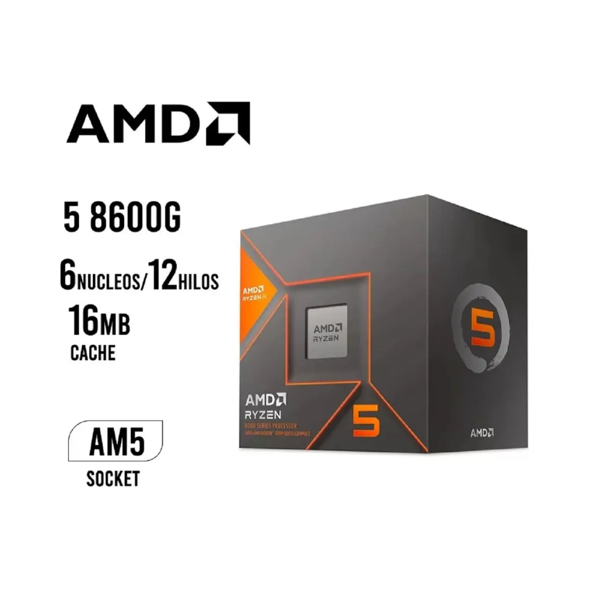 CPU GAMER PCYA AMD RYZEN 5 8600G 32GB RAM DDR5 1TB SSD M.2 RADEON 760M FREEDOS - 4