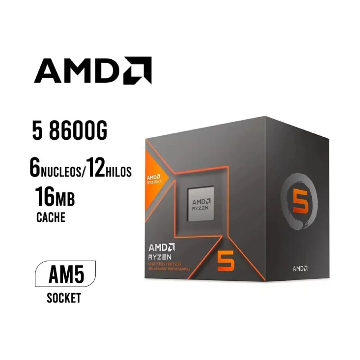 PC GAMER PCYA AMD RYZEN 5 8600G 32GB RAM DDR5 1TB SSD M.2 RADEON 760M 24 FHD FREEDOS - 4