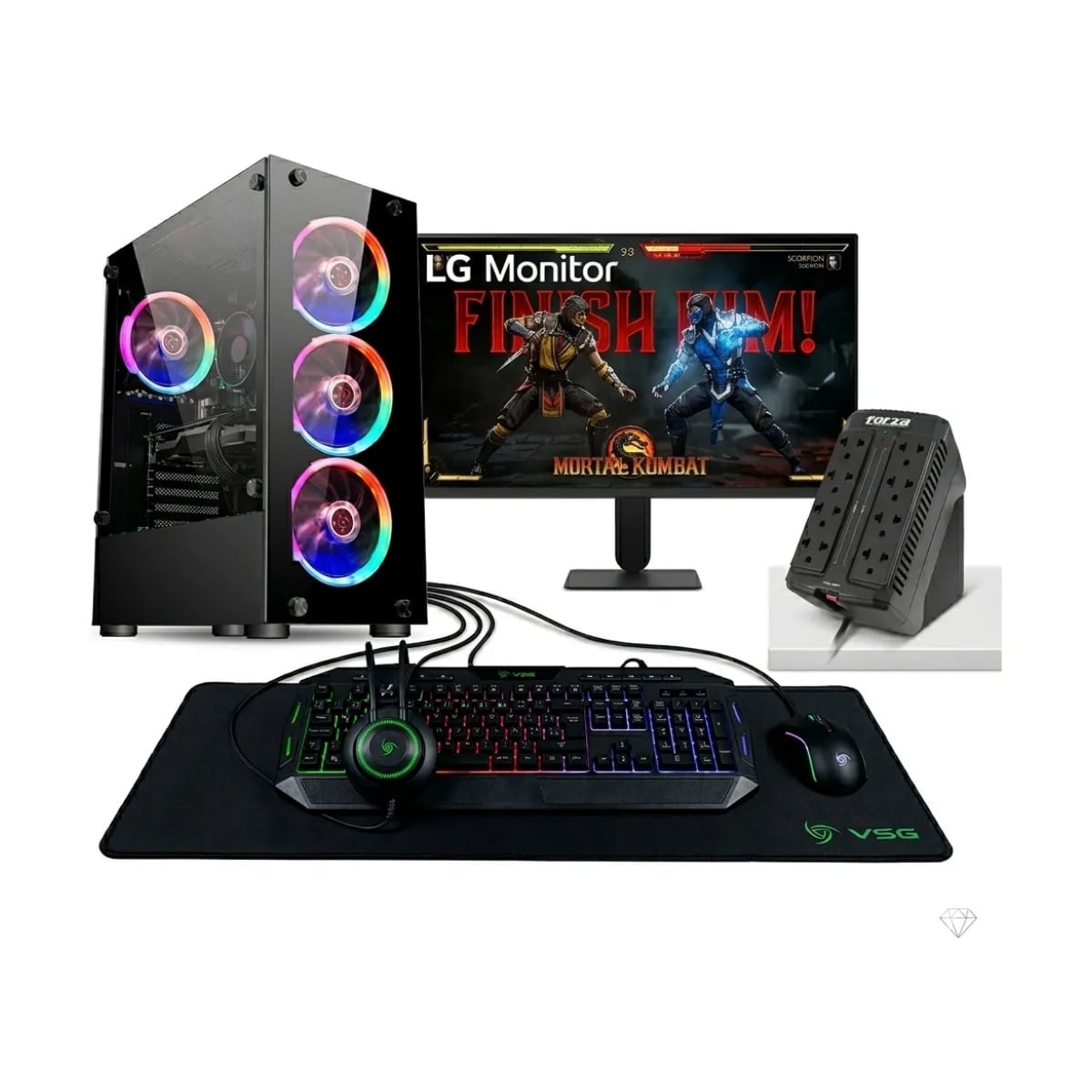 PC GAMER PCYA AMD RYZEN 7 8700G 16GB RAM DDR5 1TB SSD M.2 RADEON 780M 24 FHD FREEDOS - 1