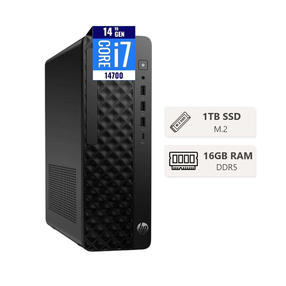 CPU HP PRO SFF 280 G9 INTEL CORE I7 14700 16GB RAM DDR5 1TB SSD M.2 WINDOWS 11 PRO - 1