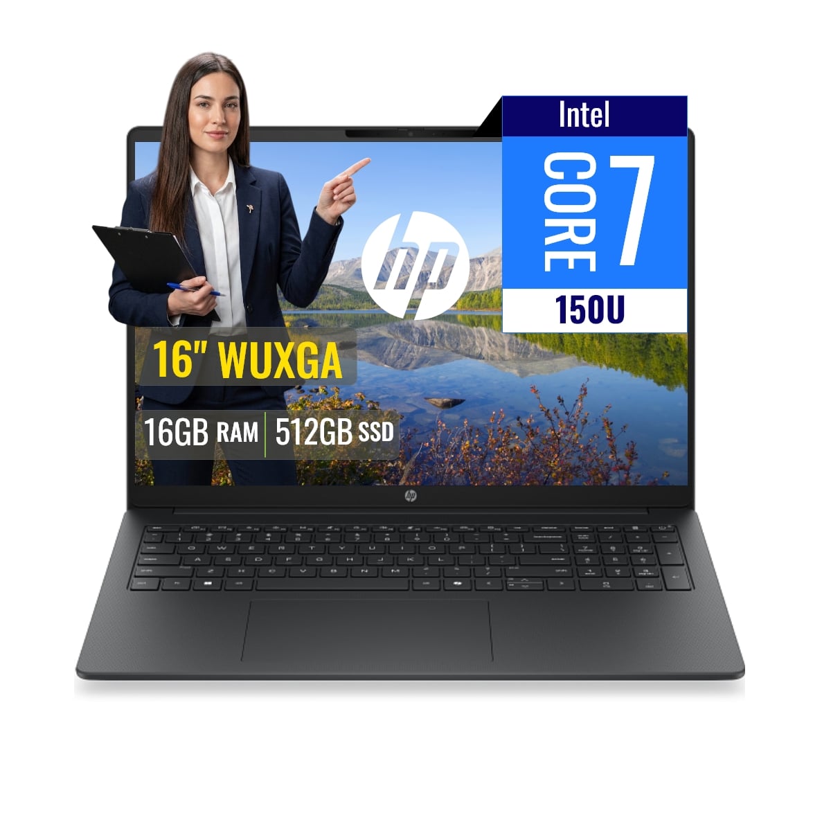 LAPTOP HP 200 G2I INTEL CORE 7 150U 16GB DDR5 512GB 16 WUXGA FREEDOS - 1