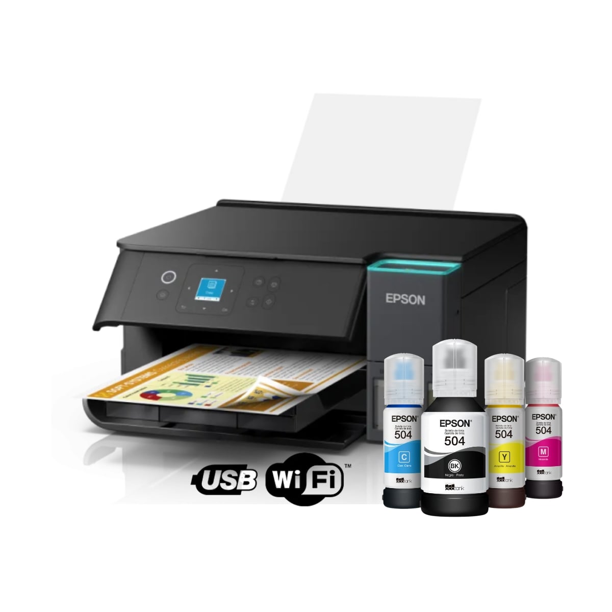 IMPRESORA EPSON L4360 MULTIFUNCIONAL ECOTANK WIFI DUPLEX - 1