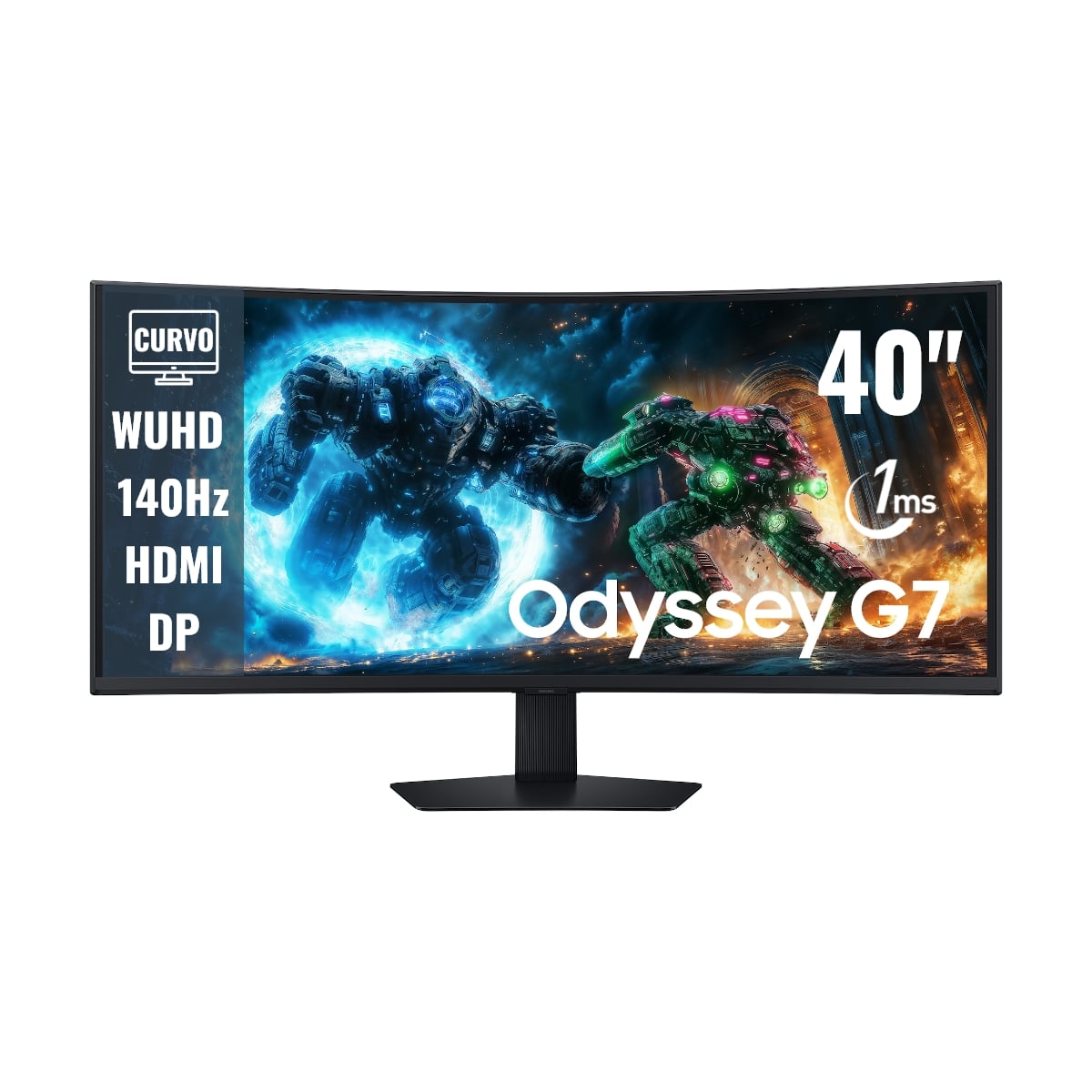 MONITOR CURVO SAMSUNG ODDYSSEY G7 40 WUHD 140 HZ 1MS FREESYNC EYE SAVER DP HDMI - 1