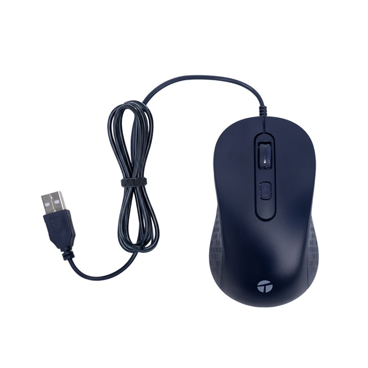 MOUSE TEROS TE 1243S 4B 2000 DPI CON CABLE AZUL - 1