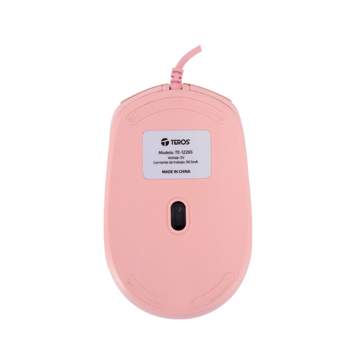 MOUSE TEROS TE 1226S ROSADO USB - 5