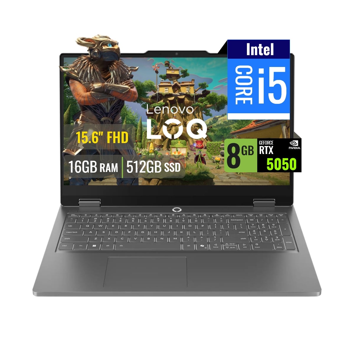LAPTOP LENOVO LOQ ESSENTIAL 15IRX11 INTEL CORE I5 13450HX 16GB DDR5 RTX 5050 8GB SSD 512GB 15.6 FHD - 1