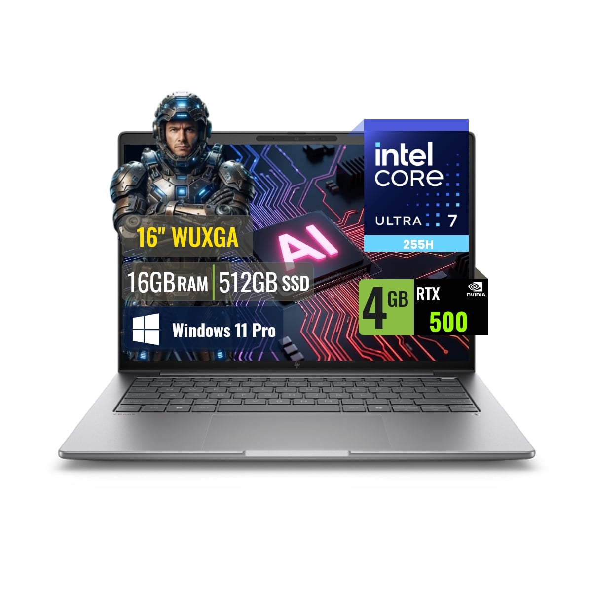 LAPTOP WORKSTATION HP ZBOOK 8 G1I INTEL CORE ULTRA 7 255H 16GB DDR5 512GB SSD 4GB RTX500 16 WUXGA - 1