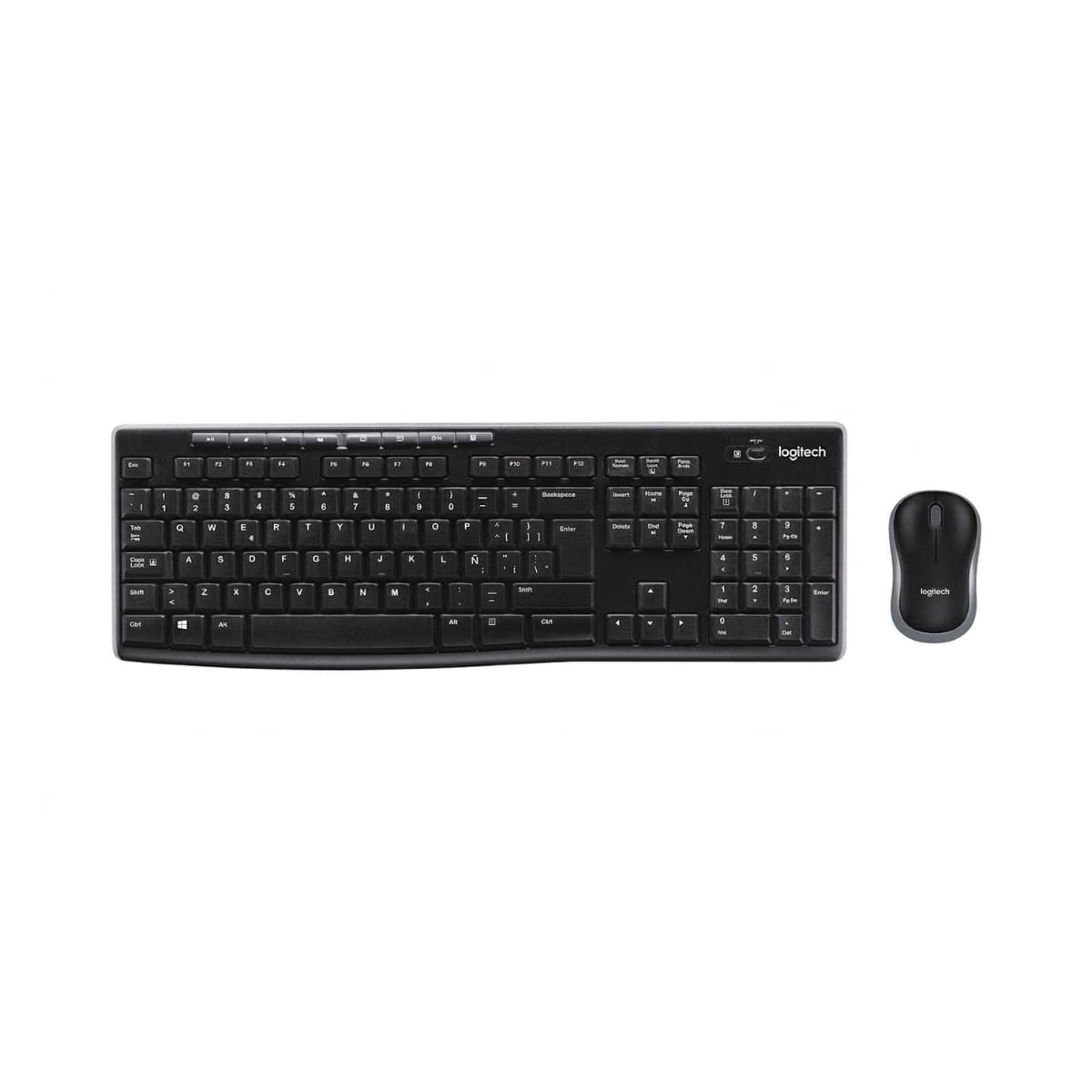 KIT LOGITECH 2 EN 1 MK270 TECLADO Y MOUSE INALAMBRICO NEGRO ESPAÑOL