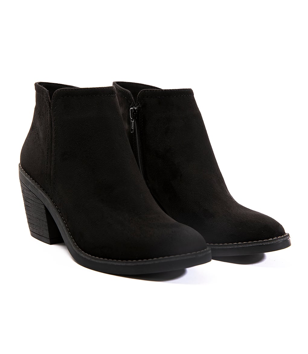 BOTINES MUJER FOOTLOOSE MICROFIBRA NEGRO FH-020 - 1