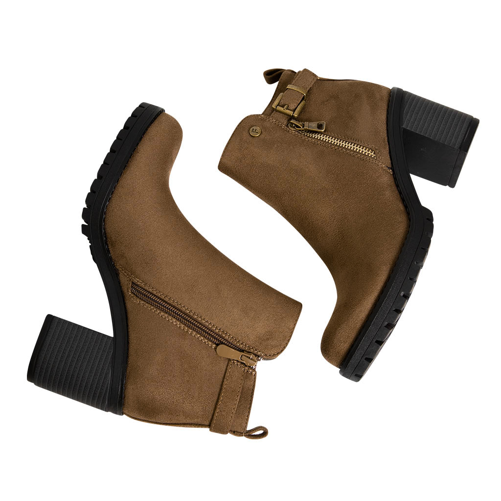 Ripley - BOTINES MUJER FOOTLOOSE MICROFIBRA TAUPE FCH-QB006 ROQUELA (35-40)