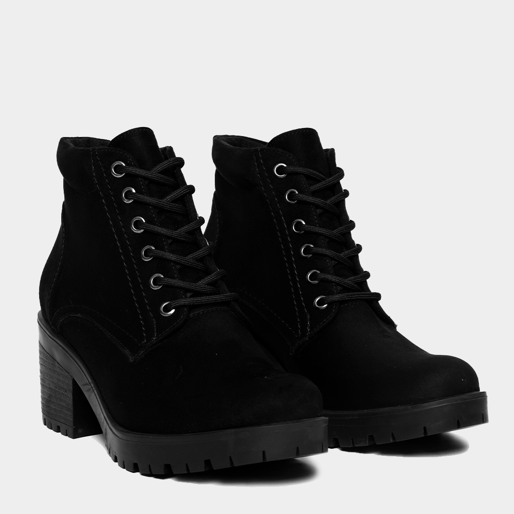 Ripley - BOTINES MUJER FOOTLOOSE MICROFIBRA NEGRO FH-024 (35-39)