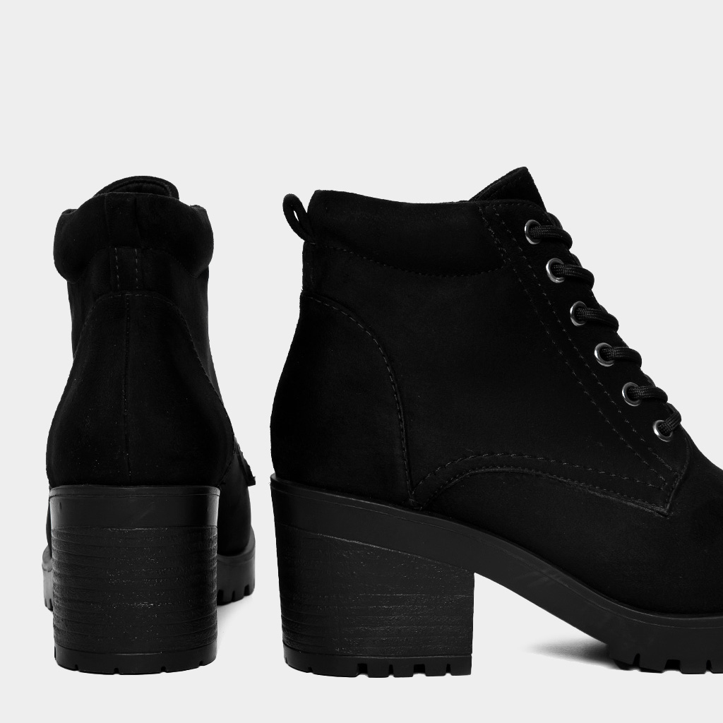 Ripley - BOTINES MUJER FOOTLOOSE MICROFIBRA NEGRO FH-024 (35-39)