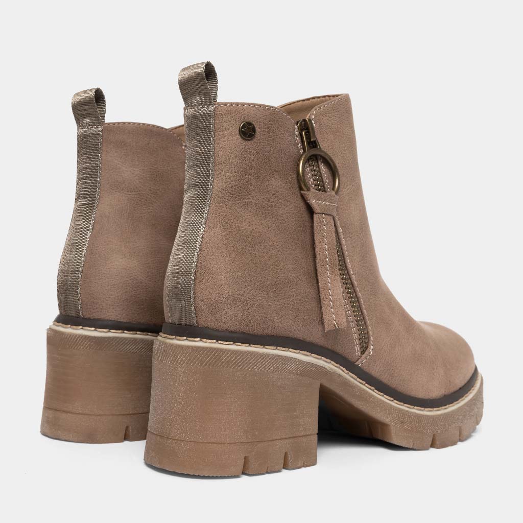 Ripley - BOTINES MUJER FOOTLOOSE BEIGE FCH-WO06 MAC (36-40)